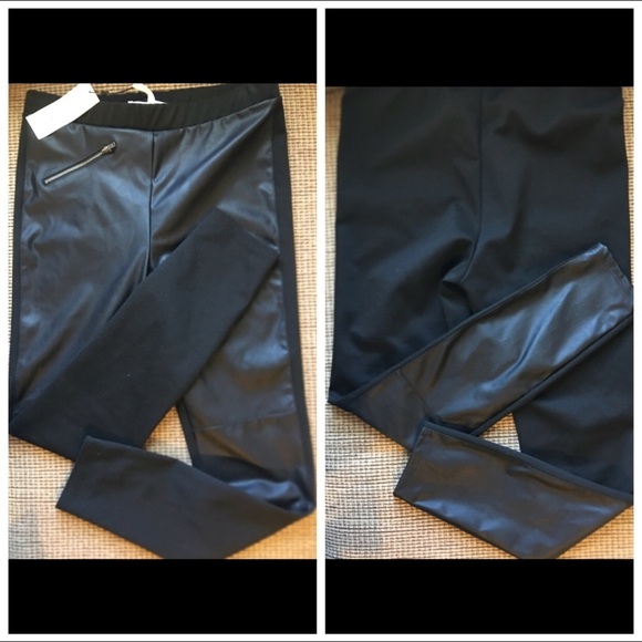 BCBGeneration Black Faux Leather Legging | Pants - Picture 8 of 12